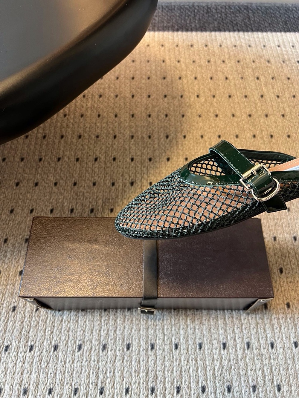 Authentic Alaia Mesh Mary Jane Mules - Picture 3 of 5